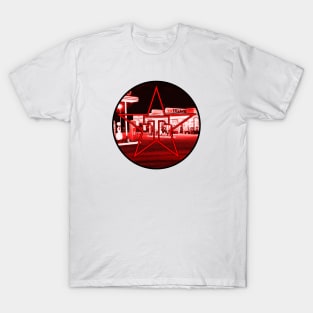 Gas station at night T-Shirt